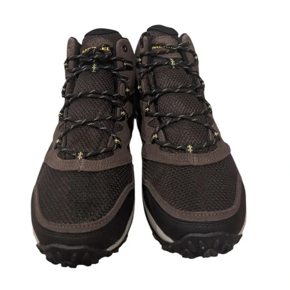 New MERRELL Sz 11.5 Men's West Rim Sport Thermo Mid WP Hiking Boots Shoes Brown